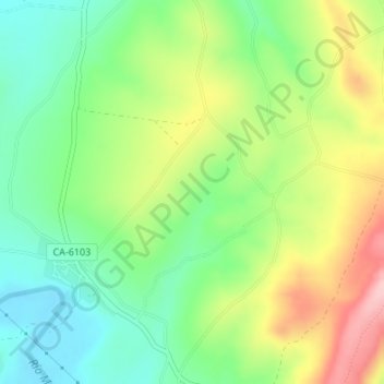 Mappa topografica La Mapa, altitudine, rilievo