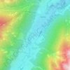 Mappa topografica Medraz, altitudine, rilievo