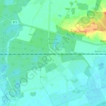 Mappa topografica Kuhlenfeld, altitudine, rilievo