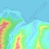 Mappa topografica Wainiha, altitudine, rilievo