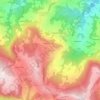 Mappa topografica Ligorzano, altitudine, rilievo