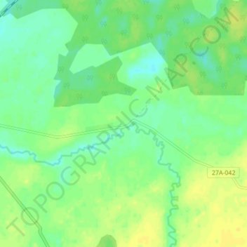 Mappa topografica Северный, altitudine, rilievo