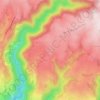 Mappa topografica La Bastide d'Aubrac, altitudine, rilievo