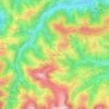 Mappa topografica Labassère-Debat, altitudine, rilievo