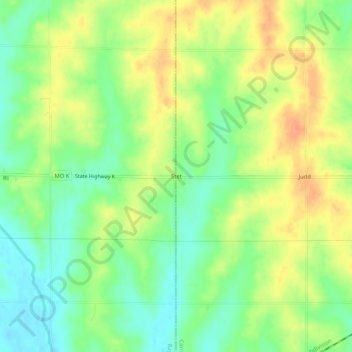 Mappa topografica Stet, altitudine, rilievo