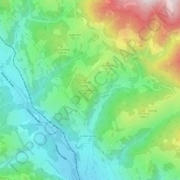 Mappa topografica Wartkogel, altitudine, rilievo