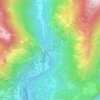 Mappa topografica Pontemaglio, altitudine, rilievo