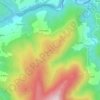 Mappa topografica Pena dos Teixóis, altitudine, rilievo