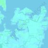 Mappa topografica Avalon Shores, altitudine, rilievo