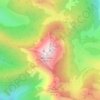 Mappa topografica La Pique ou Mont Béas, altitudine, rilievo