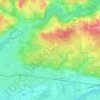 Mappa topografica la Metairie, altitudine, rilievo