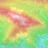 Mappa topografica Monte Malvuerich basso, altitudine, rilievo