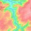Mappa topografica Bérogne, altitudine, rilievo