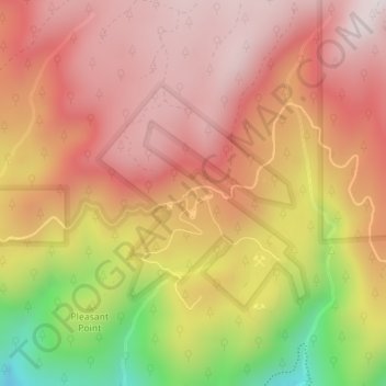Mappa topografica Relief, altitudine, rilievo