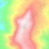 Mappa topografica Spencer Butte, altitudine, rilievo