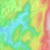 Mappa topografica La Suisse, altitudine, rilievo