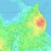 Mappa topografica Sant Ferran de ses Roques, altitudine, rilievo