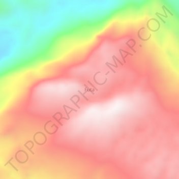 Mappa topografica Futa, altitudine, rilievo