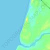 Mappa topografica Jampore Beach, altitudine, rilievo