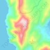 Mappa topografica Amali, altitudine, rilievo