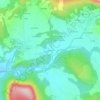 Mappa topografica Gontard, altitudine, rilievo