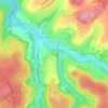Mappa topografica La Guette, altitudine, rilievo