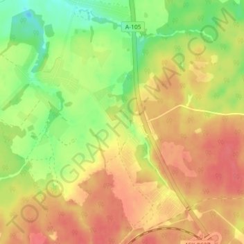 Mappa topografica Shishkino, altitudine, rilievo