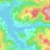 Mappa topografica La Courcelle, altitudine, rilievo