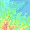 Mappa topografica Lamentin, altitudine, rilievo