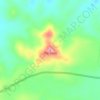 Mappa topografica The Twins, altitudine, rilievo