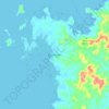 Mappa topografica Dumaran, altitudine, rilievo