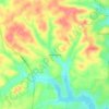Mappa topografica Maple Spring, altitudine, rilievo