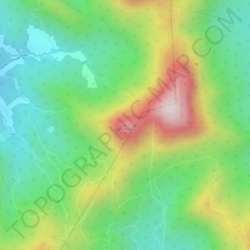 Mappa topografica Duas Mamas, altitudine, rilievo