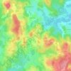 Mappa topografica Durazat, altitudine, rilievo