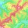 Mappa topografica Monte Casalino, altitudine, rilievo