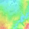 Mappa topografica Le Breuil-Coton, altitudine, rilievo