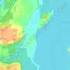 Mappa topografica Riley Cove, altitudine, rilievo