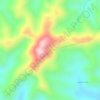 Mappa topografica Caraça, altitudine, rilievo
