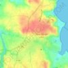 Mappa topografica Prat Cuic, altitudine, rilievo