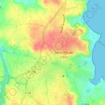 Mappa topografica Prat Cuic, altitudine, rilievo