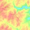Mappa topografica Tench, altitudine, rilievo