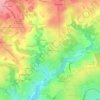 Mappa topografica Villefelix, altitudine, rilievo