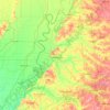 Mappa topografica Dyer, altitudine, rilievo