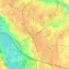 Mappa topografica Atlee, altitudine, rilievo