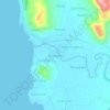 Mappa topografica Maragayap, altitudine, rilievo