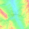 Mappa topografica Santiago Papasquiaro, altitudine, rilievo