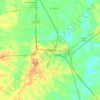 Mappa topografica Winnfield, altitudine, rilievo