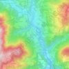 Mappa topografica Fuipiano al Brembo, altitudine, rilievo