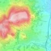 Mappa topografica Gergovie, altitudine, rilievo