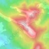 Mappa topografica L'Aupillon, altitudine, rilievo